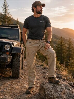 5.11 Tactical Cargo Pants 36x34 Khaki Ripstop Utility Outdoor Hiking GORPcore